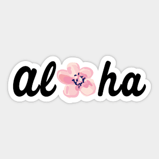 Aloha - Hawaiian floral Sticker